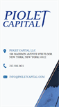 Mobile Screenshot of pioletcapital.com